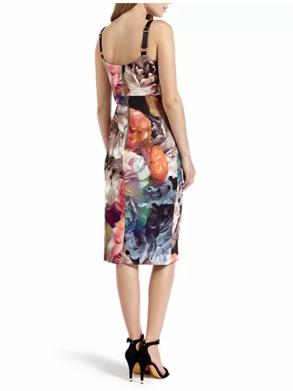 Ted Baker Etheya Technicolour Bloom Strappy Dress - Picture 12 of 16